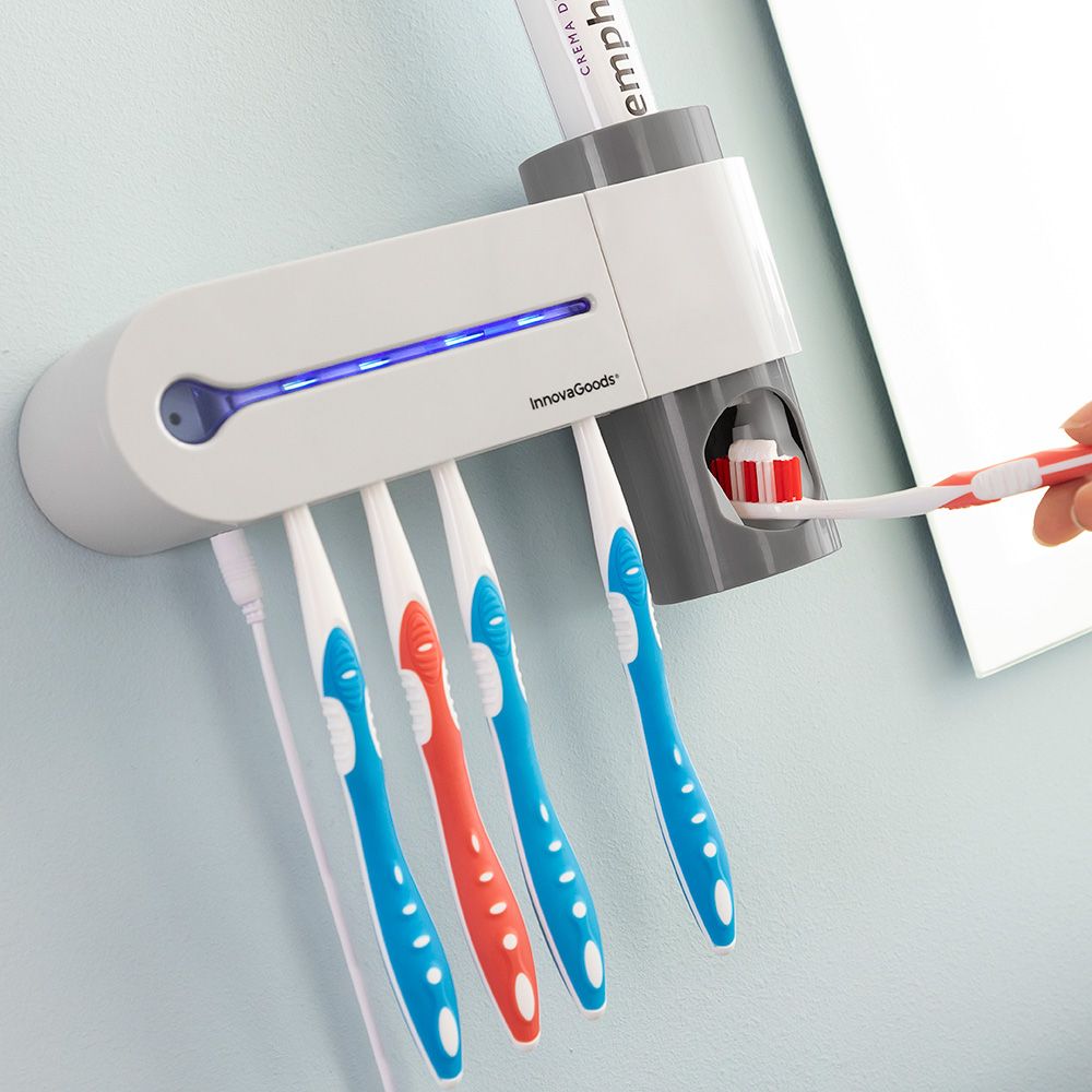 ESTERILIZADOR UV DE CEPILLOS DENTALES CON SOPORTE Y DISPENSADOR DE DENTÍFRICO - Imagen 7
