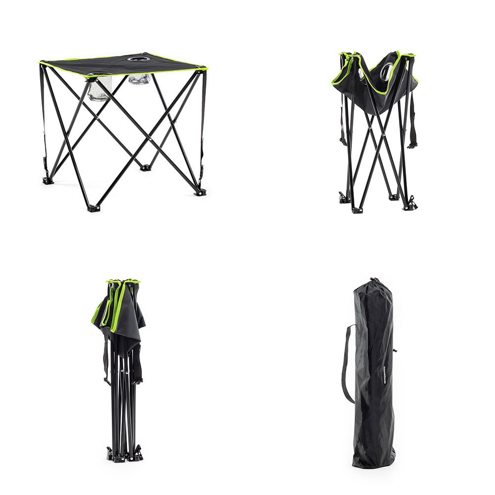 MESA DE CAMPING PLEGABLE TEXTIL CON FUNDA CAFOLBY - Imagen 3