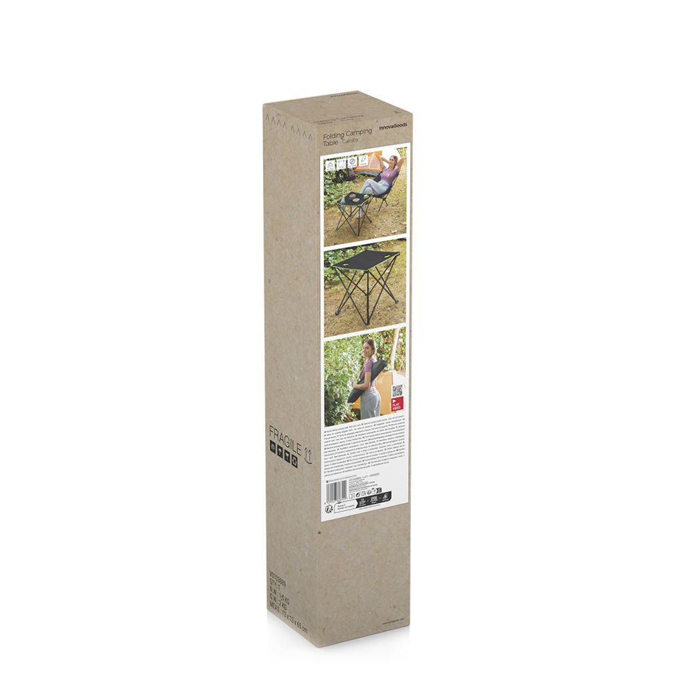 MESA DE CAMPING PLEGABLE TEXTIL CON FUNDA CAFOLBY - Imagen 5