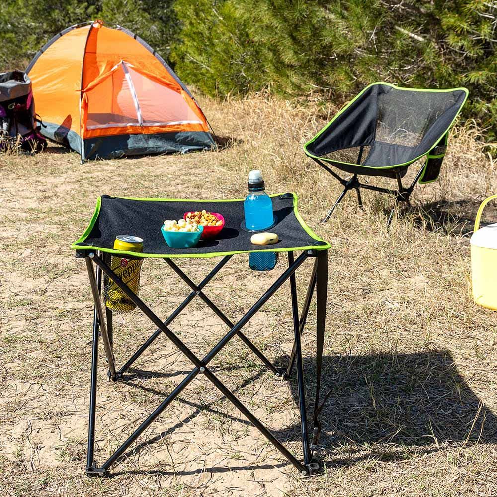 MESA DE CAMPING PLEGABLE TEXTIL CON FUNDA CAFOLBY - Imagen 11