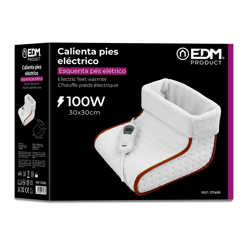 CALIENTA PIES ELÉCTRICO 100 W 30 x 30 x 24 cm - Imagen 2