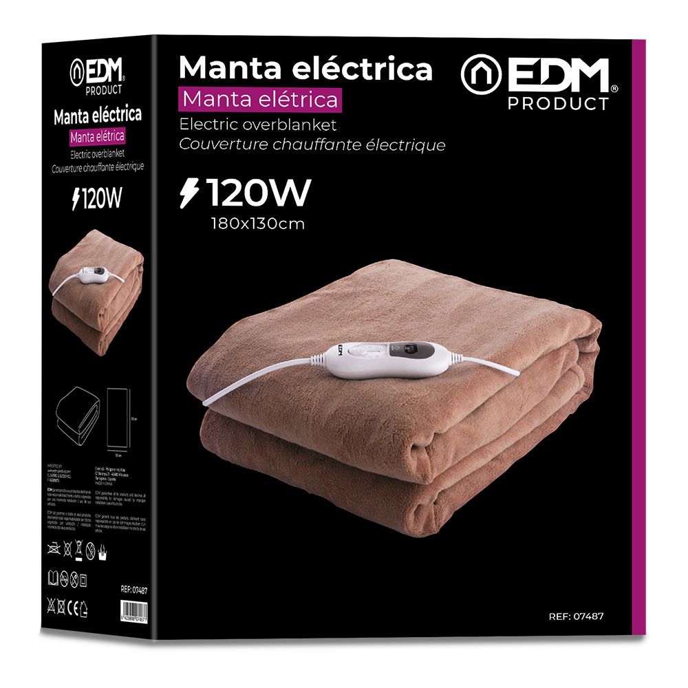 MANTA ELÉCTRICA 120 W 180 x 130 cm - Imagen 2