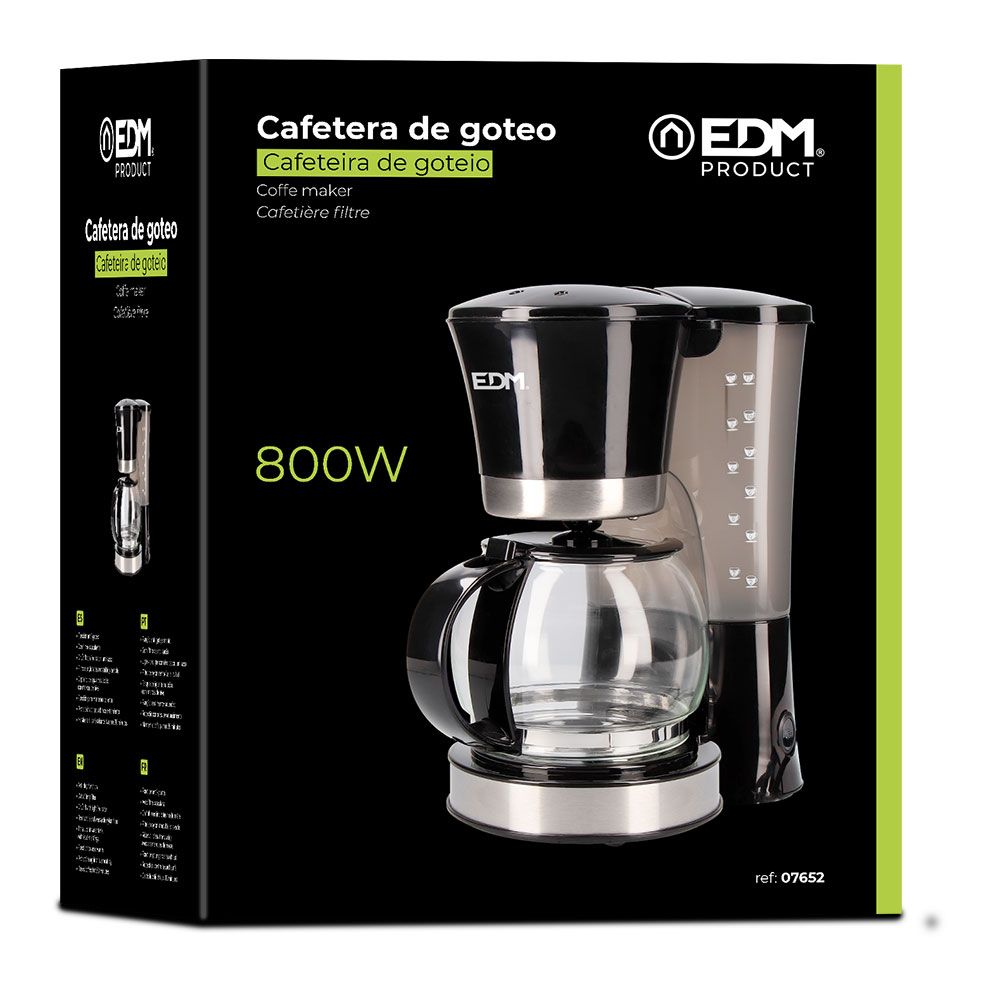 CAFETERA DE GOTEO 12 TAZAS 800 W - Imagen 2