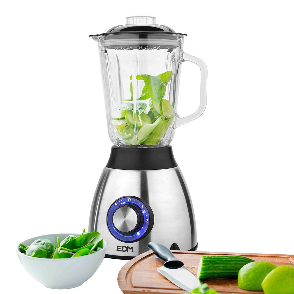 BATIDORA DE VASO MEZCLADOR DE CRISTAL 550 W 1,5 l - Imagen 2