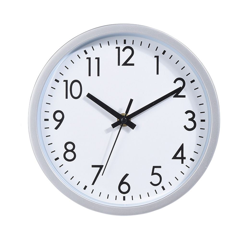 RELOJ DE PARED REDONDO COLORES SURTIDOS CON FONDO BLANCO Ø20 x 3,8 cm
