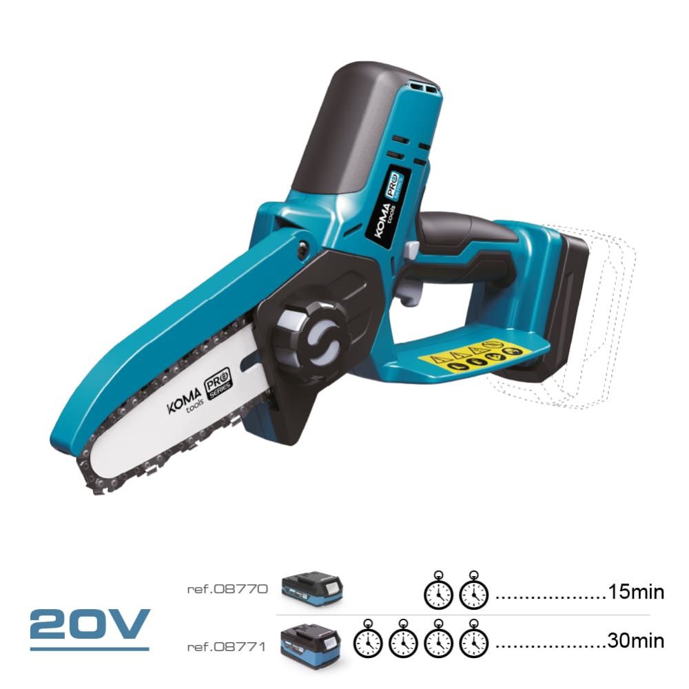 MINI MOTOSIERRA 20 V SIN BATERÍA NI CARGADOR - Imagen 2