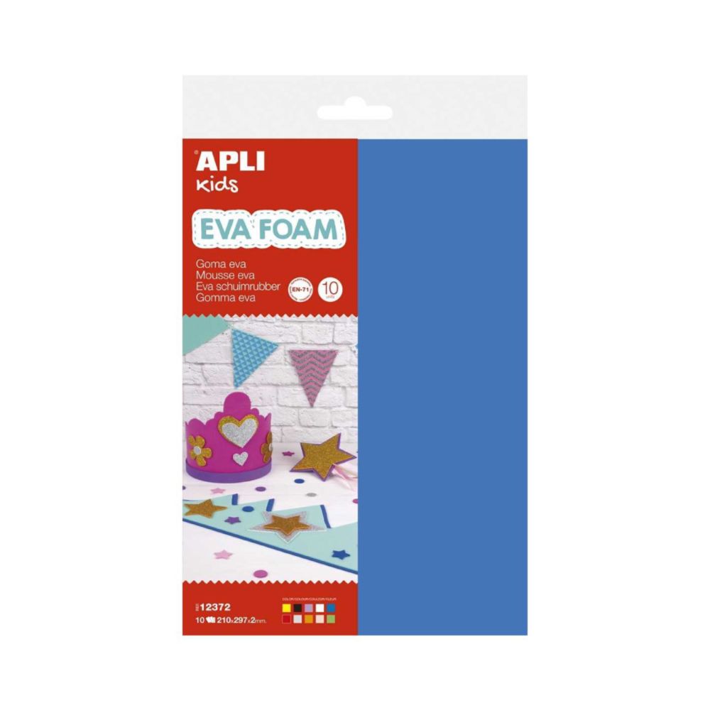 GOMA EVA MULTICOLOR A4 10 HOJAS