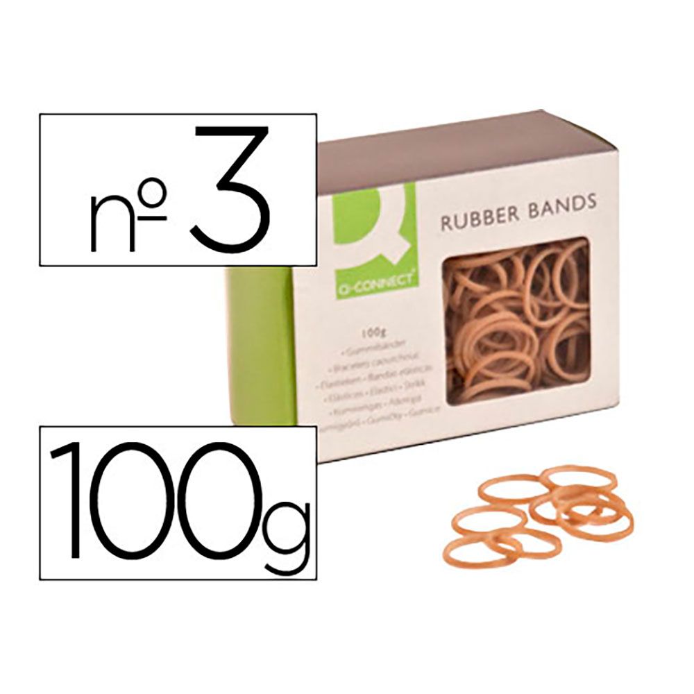 GOMILLAS ELÁSTICAS 100g N°3 30 x 2 mm