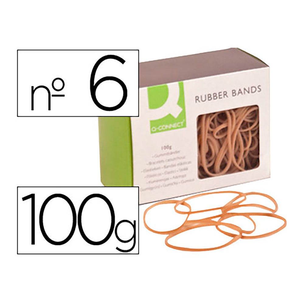 GOMILLAS ELÁSTICAS 100g N°6 60 x 2 mm