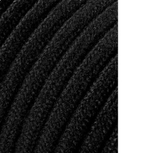 CARRETE CABLE CORDÓN TUBULAR H03VV-F 2 x 0,75 mm² NEGRO, 5 m