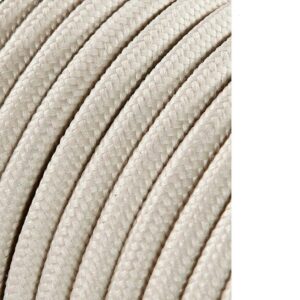 CARRETE CABLE CORDÓN TUBULAR H03VV-F 2 x 0,75 mm² ALGODÓN, 5 m