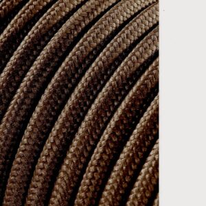 CARRETE CABLE CORDÓN TUBULAR H03VV-F 2 x 0,75 mm² MARRÓN, 5 m