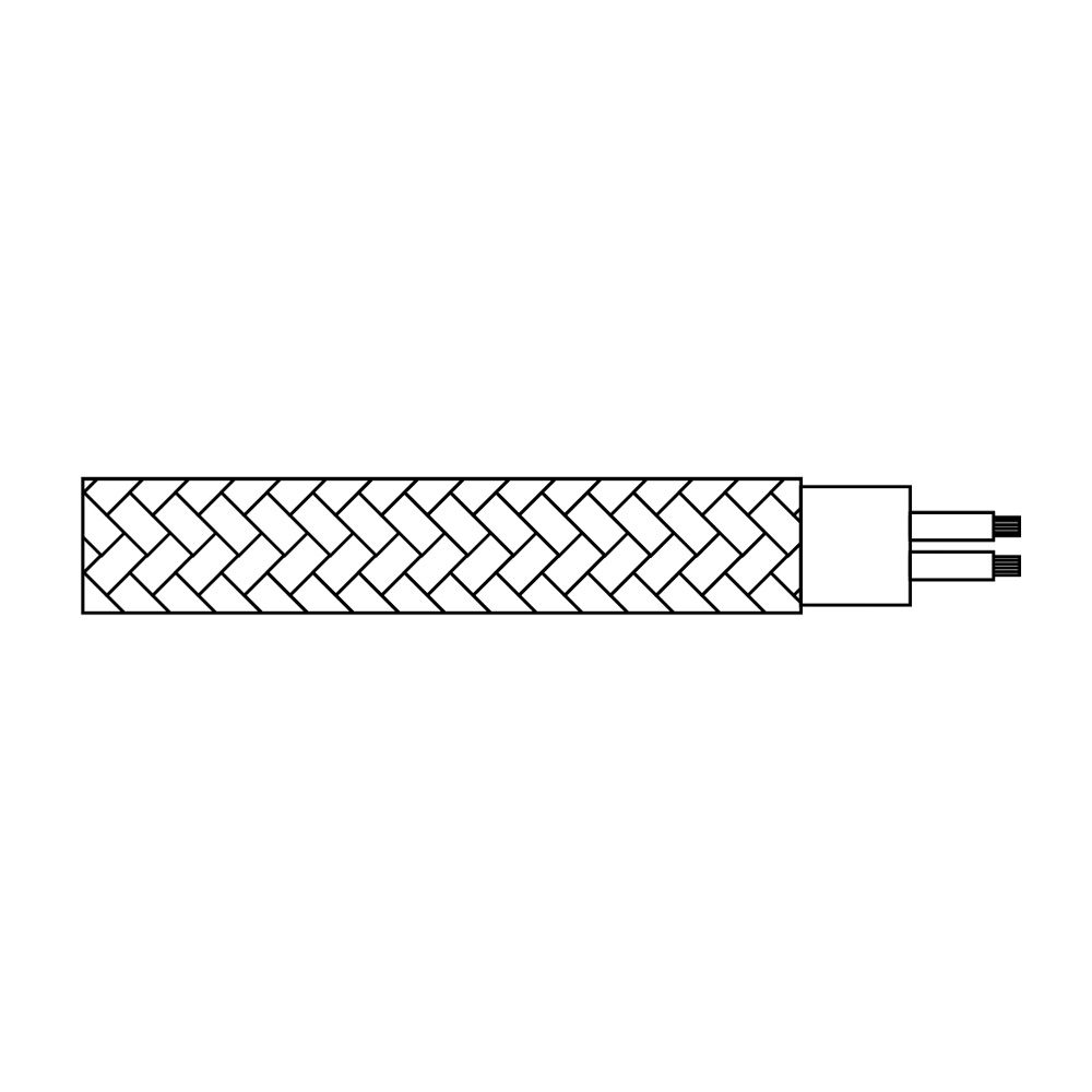 CARRETE CABLE CORDÓN TUBULAR H03VV-F 2 x 0,75 mm² PLATA, 5 m - Imagen 3