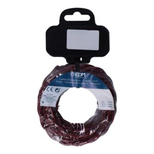 CARRETE CABLE TEXTIL TRENZADO H03VV-F 2 x 0,75 mm² BURDEOS, 5 m