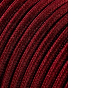 CARRETE CABLE CORDÓN TUBULAR H03VV-F 2 x 0,75 mm² BURDEOS, 25 m