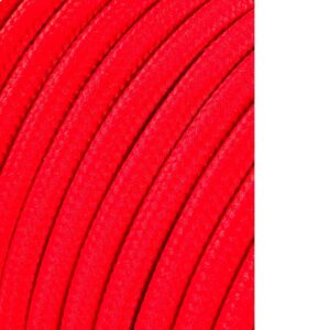 CARRETE CABLE CORDÓN TUBULAR H03VV-F 2 x 0,75 mm² ROJO, 25 m