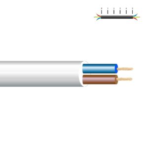 MANGUERA TUBULAR VV-K06/1KV 2 x 1,50 mm², BLANCA EURO/m