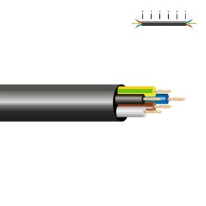 MANGUERA TUBULAR VV-K06/1KV 5 G 1,50 mm², NEGRA EURO/m