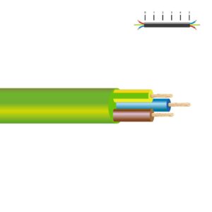 MANGUERA RZ1-K 3 G 1,50 mm² VERDE EURO/m