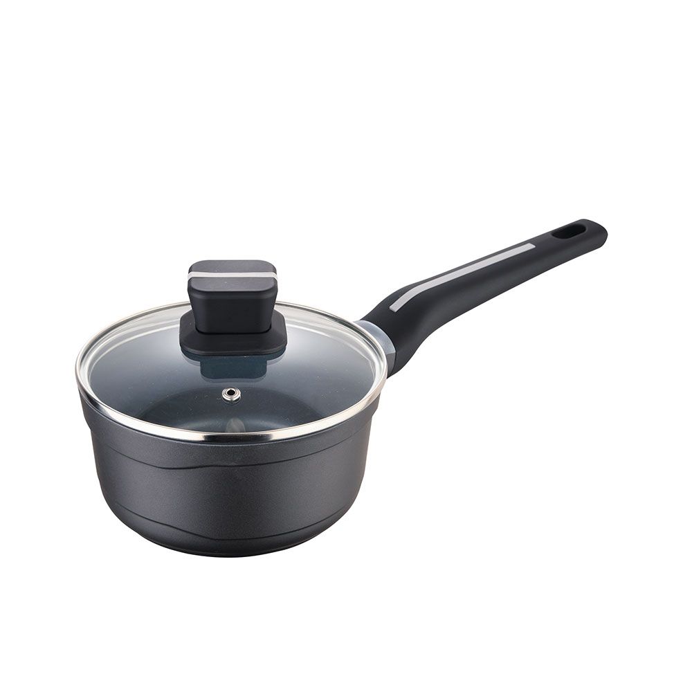 CAZO DE ALUMINIO FUNDIDO IND CON TAPA BISTRO GREY Ø16 x 8 cm