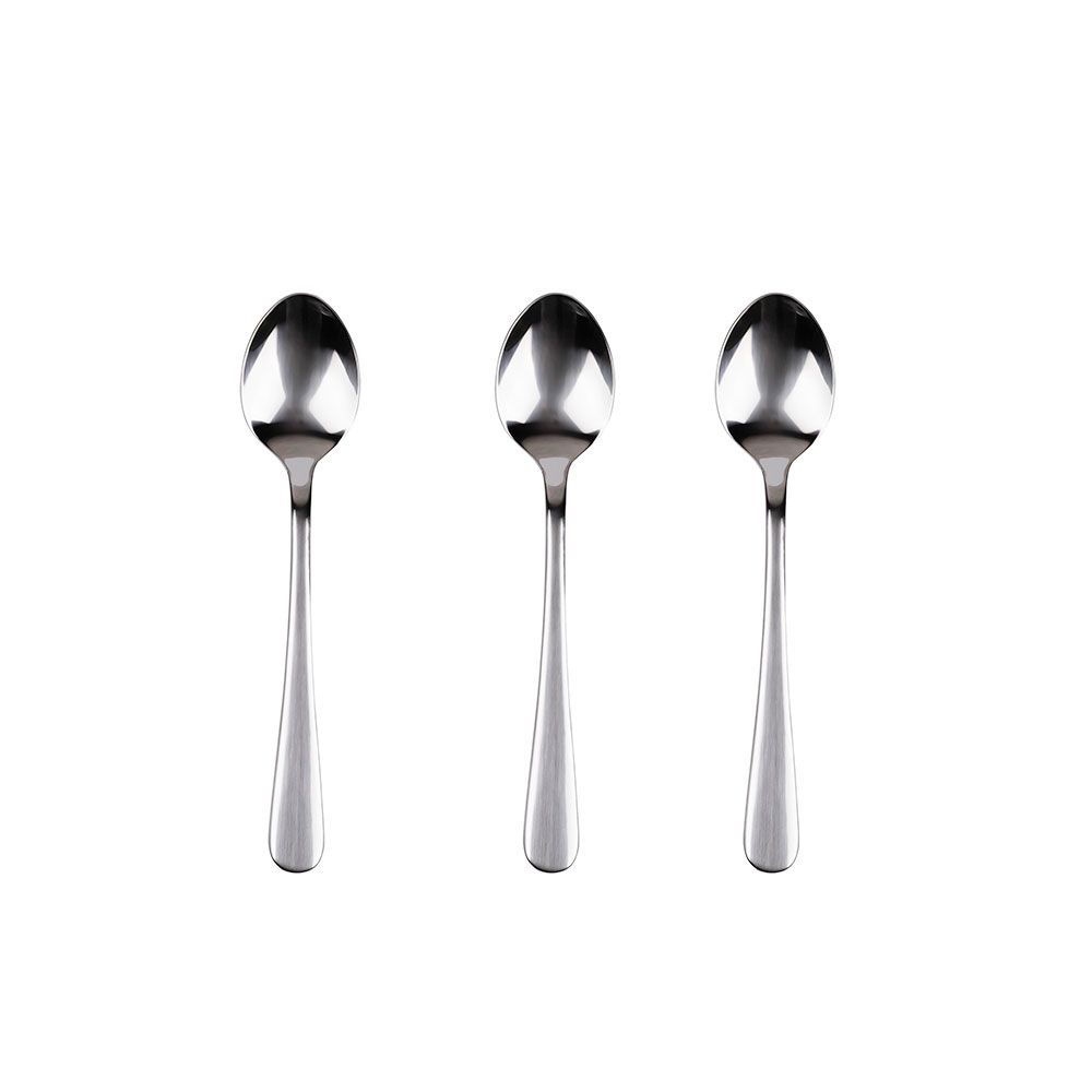 CUCHARILLA DE ACERO INOXIDABLE RECICLADO BRILLO NATUR 3 uds