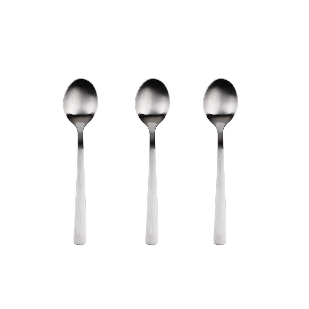 CUCHARILLA DE ACERO INOXIDABLE RECICLADO MATE ROOT 3 uds