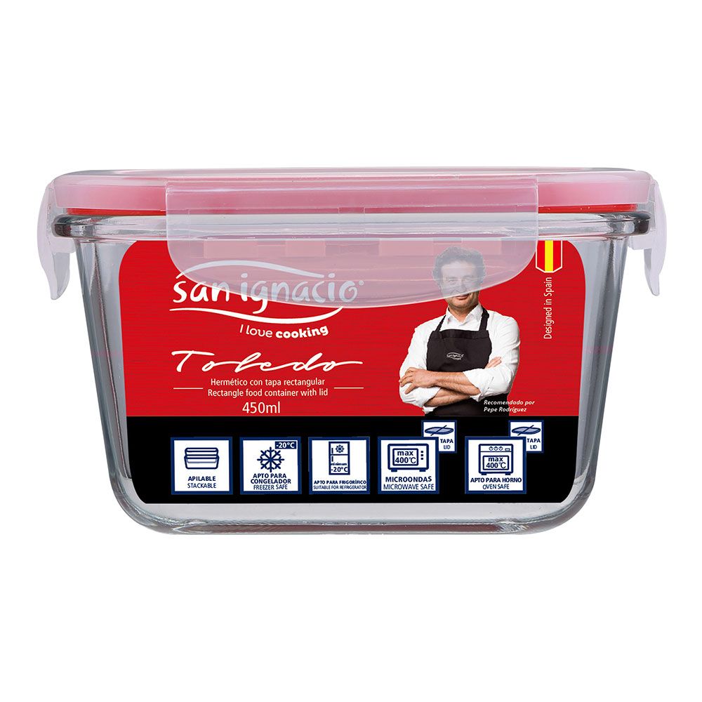 FIAMBRERA HERMÉTICA CRISTAL TOLEDO 450 ml - Imagen 5