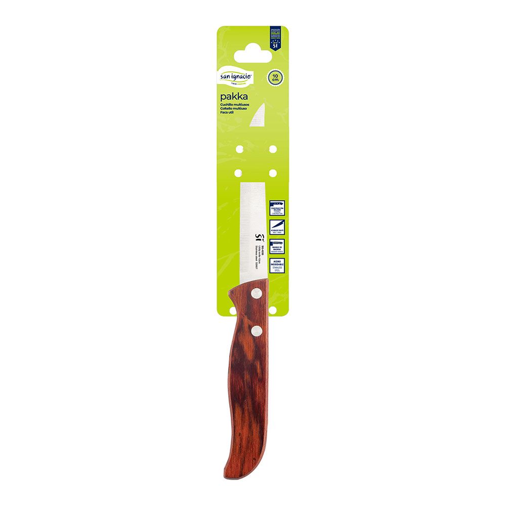 CUCHILLO MULTIUSOS PAKKA DE ACERO INOXIDABLE 10 cm - Imagen 4