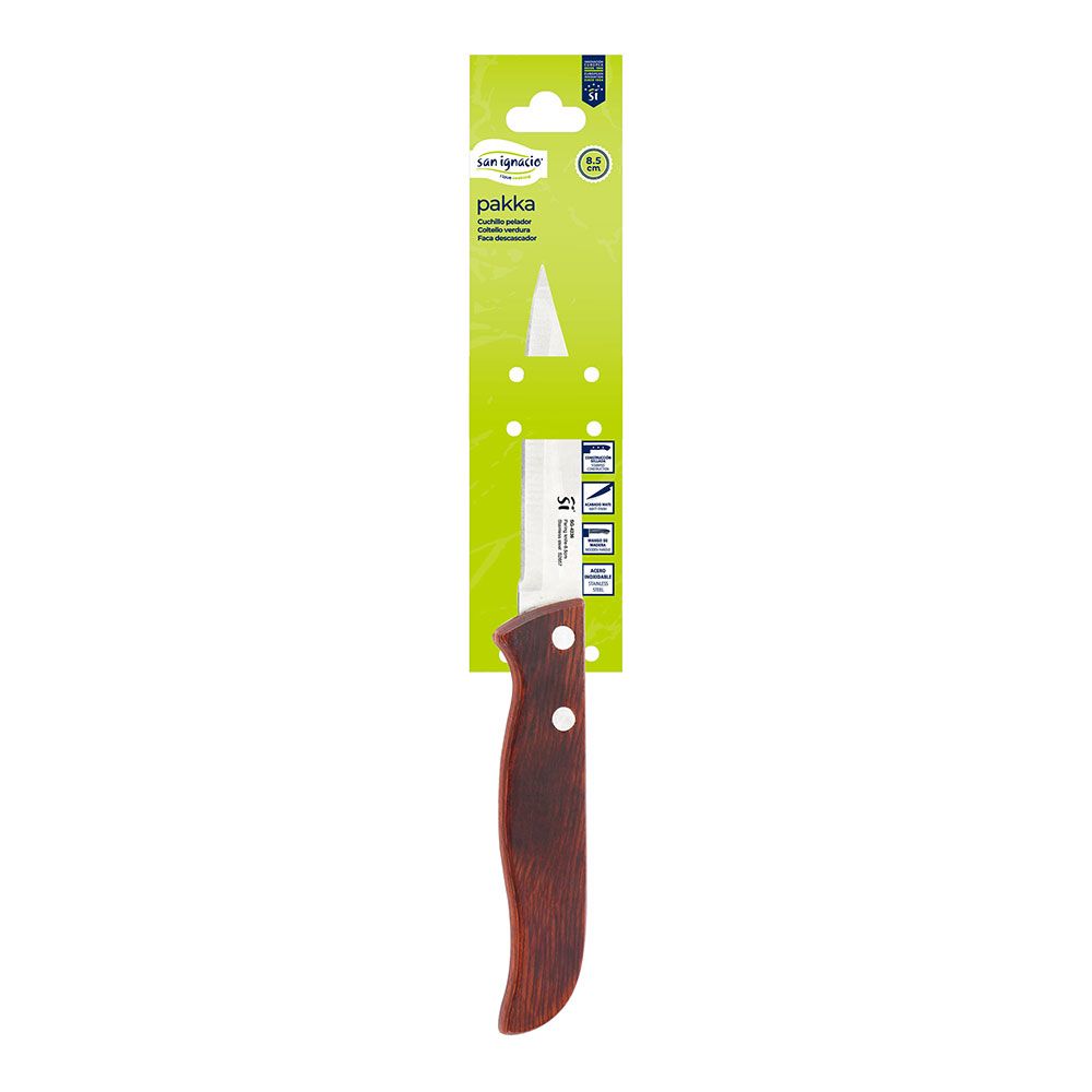 CUCHILLO PELADOR PAKKA DE ACERO INOX 8,5 cm - Imagen 2