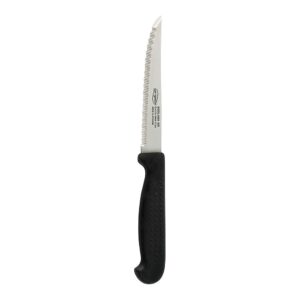 CUCHILLO YESTE CON SIERRA DE 11 cm Y MANGO DE PUNTOS