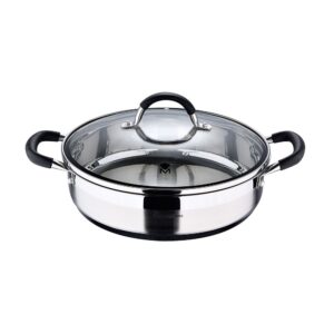 TARTERA ACERO INOXIDABLE CON TAPA FOODIES Ø28 x 7,5 cm