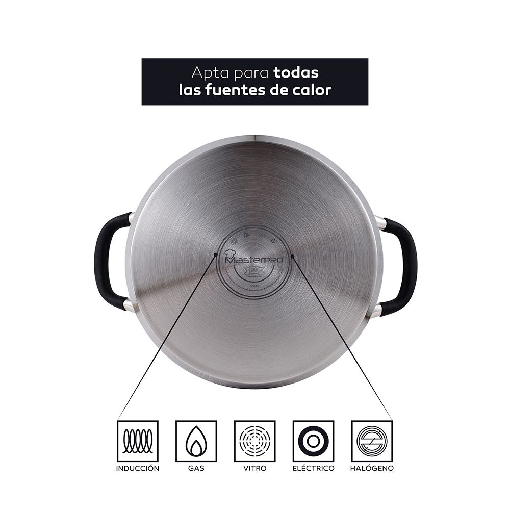 TARTERA ACERO INOXIDABLE CON TAPA FOODIES Ø28 x 7,5 cm - Imagen 4