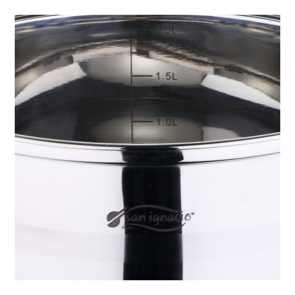 BATERIA 5 PIEZAS DE ACERO INOXIDABLE IND TOLEDO: CAZO Ø16 cm / CACEROLA CON TAPA Ø18 cm / CACEROLA CON TAPA Ø20 cm - Imagen 4