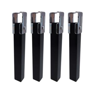 PATA PARA SOMIER PT25 SIN RUEDA, NEGRO, 35 x 35 x 250 mm, 4 uds