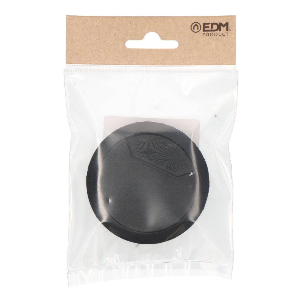TAPÓN PASACABLES TPC01 Ø60 x 22 mm NEGRO, BLISTER - Imagen 2