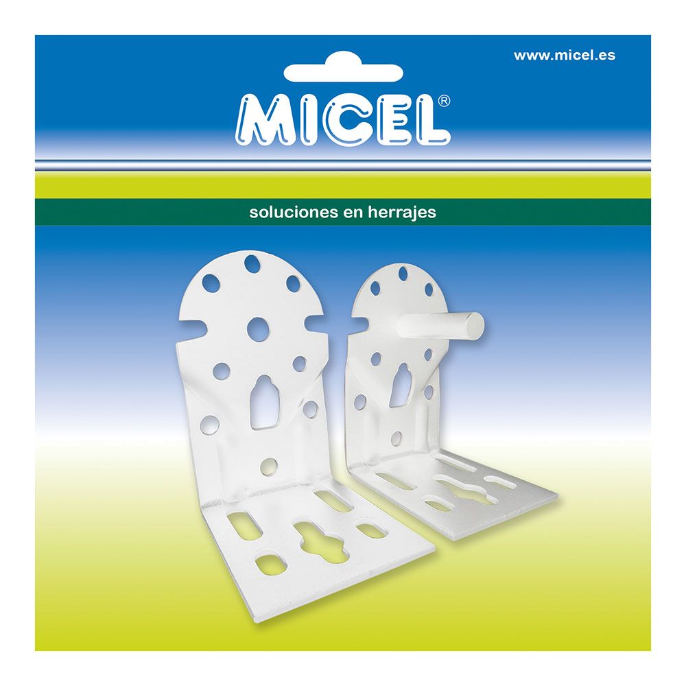 JUEGO DE SOPORTE EJE TOLDO TLD08 92555 MICEL - Imagen 2