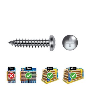 CAJA 500 unid. TORNILLO CHAPA ALOMADA PHILIPS DIN/REF 7981 4,2x16mm ZINCADO CELO