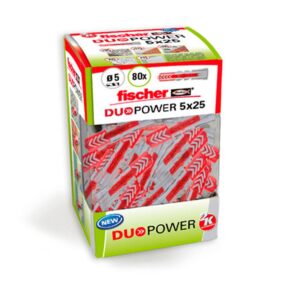 TACO DUOPOWER Ø5 x 25 mm, CAJA 80 uds