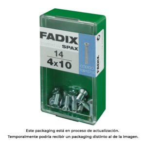 CAJA S 14 unid. TORNILLO METRICA CP M 4x10mm FADIX