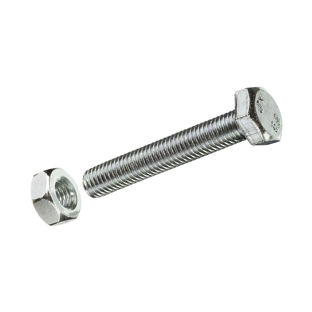 CAJA L 15 unid. TORNILLO METRICA CAB HEX+TUERCA CINC M 8x80mm FADIX - Imagen 2