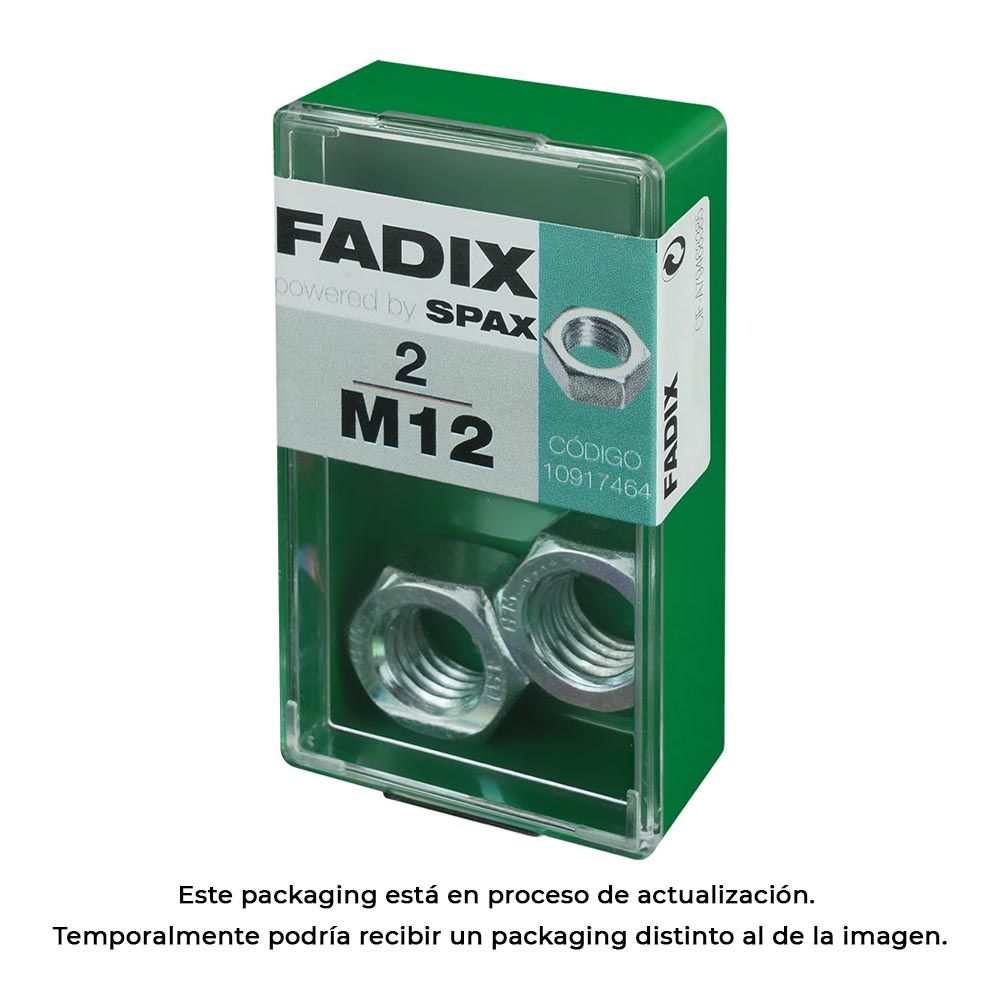 CAJA 2 unid. TUERCA CINC M 12S 10917464 FADIX