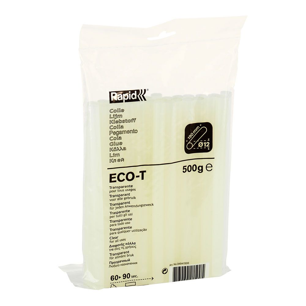 BARRA DE COLA TERMOFUSIBLE ECO T, TRANSPARENTE, Ø12 x 190 mm, 500 g - Imagen 2