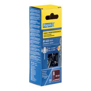 REMACHES TIPO BROCA DE ALUMINIO Ø4.8 x 12 mm. BLISTER 50 uds