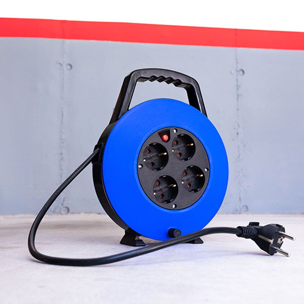 ENROLLACABLES 10 m 3 G 1,00 mm² 4 TOMAS BIPOLARES CON T/TL HOGAR CON PROTECTOR TERMICO - Imagen 5