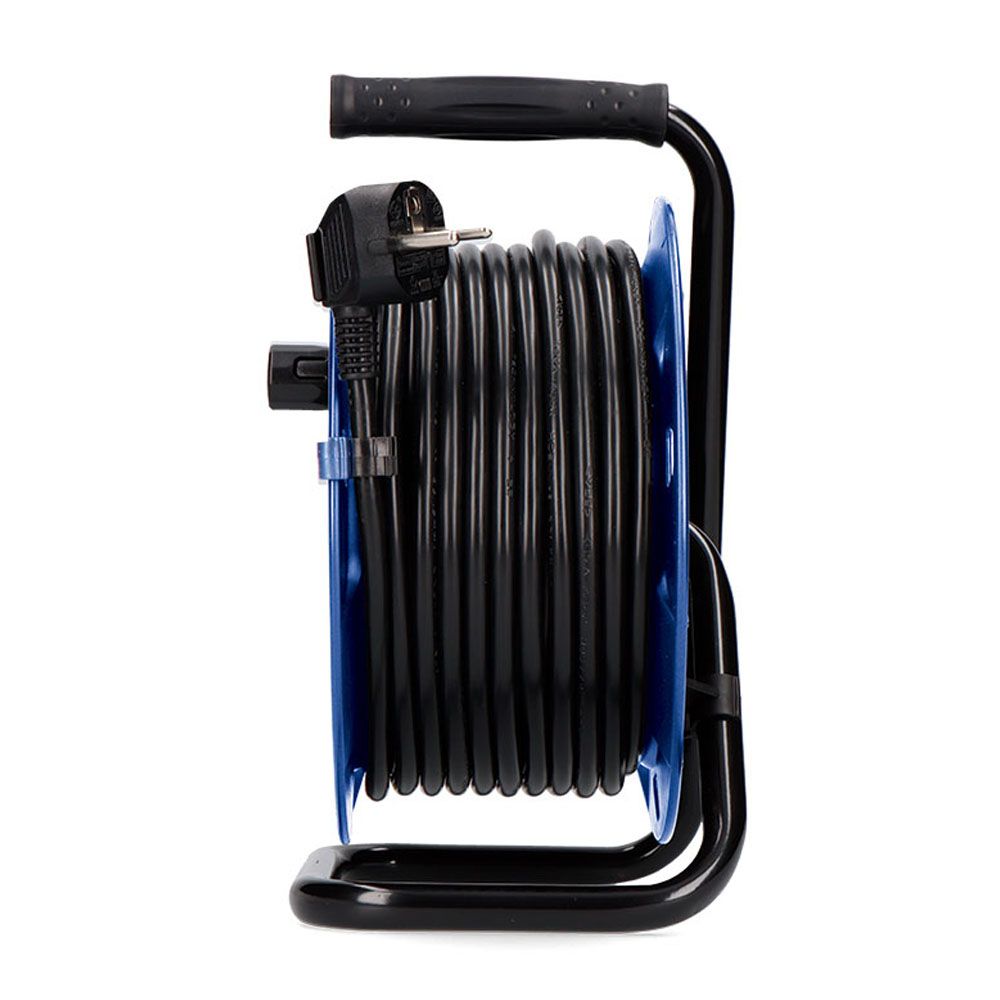ENROLLACABLES 15 m 3 G 1,50 mm² 4 TOMAS BIPOLARES CON T/TL PROFESIONAL CON PROTECTOR TERMICO - Imagen 2