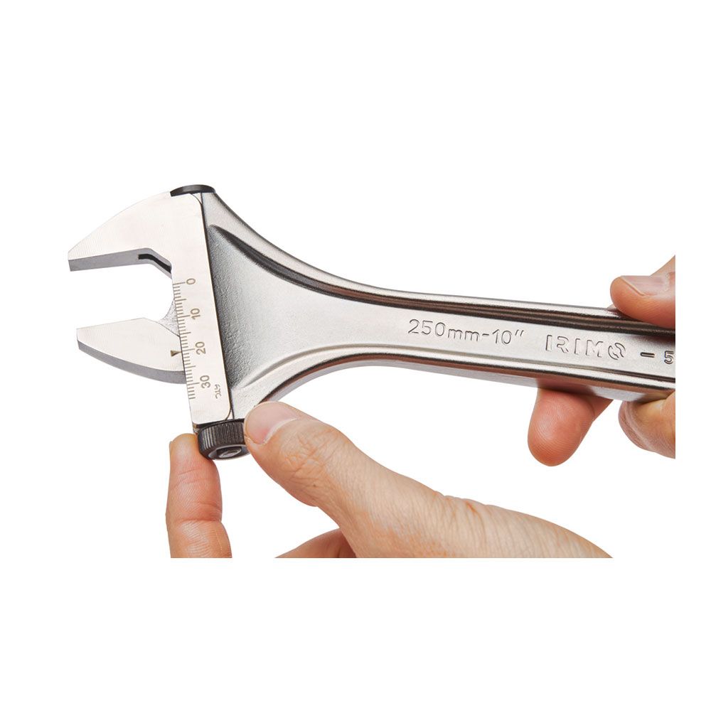 LLAVE AJUSTABLE DE MOLETA LATERAL CROMADA, 250 mm - Imagen 2