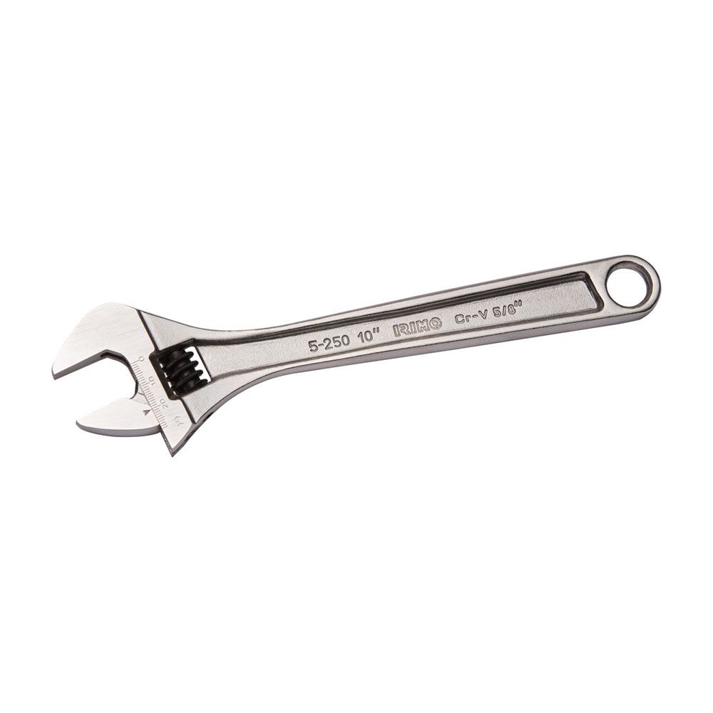 LLAVE AJUSTABLE (INGLESA) DE MOLETA CENTRAL 8 pulg CROMADA