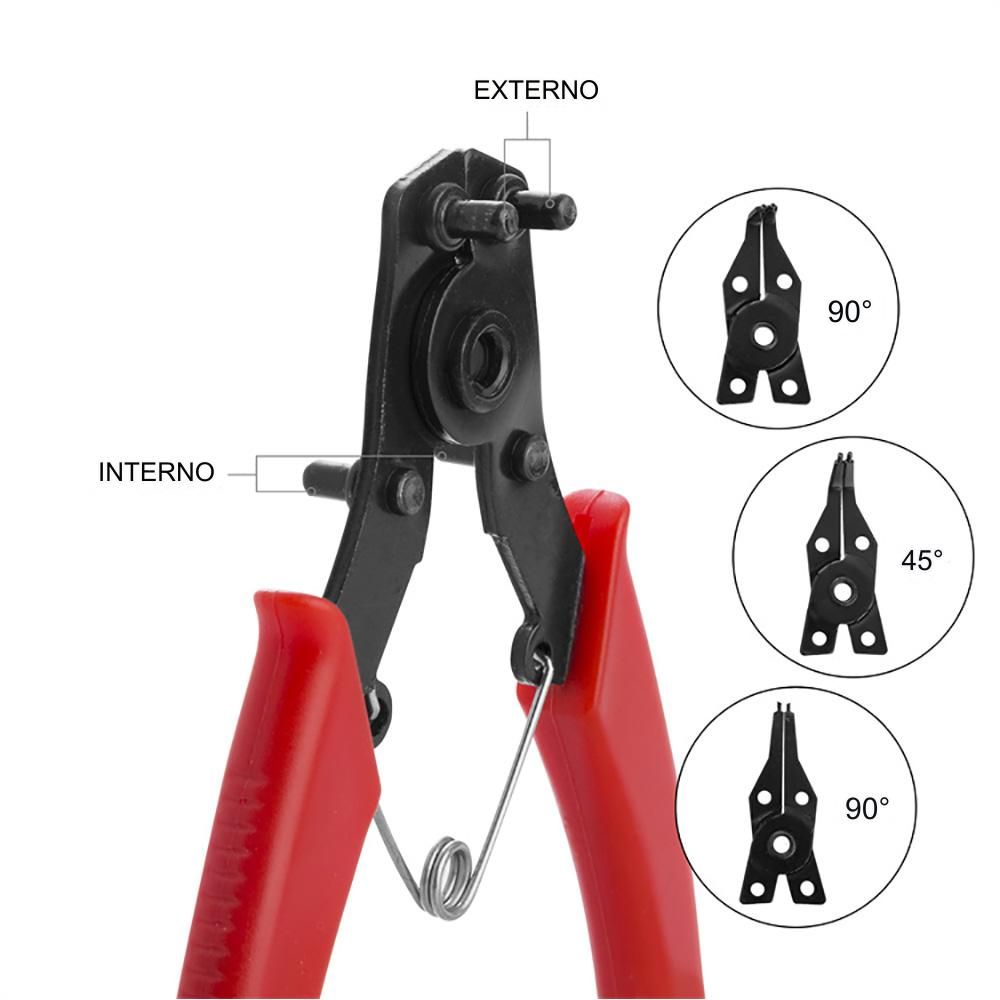 ALICATES ARANDELAS CIRCLIP 4-EN-1, 155 mm - Imagen 4