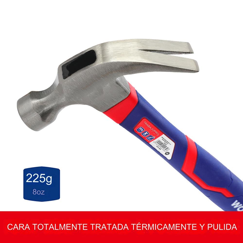 MARTILLO DE CARPINTERO CON MANGO DE FIBRA DE VIDRIO, 225 g - Imagen 4