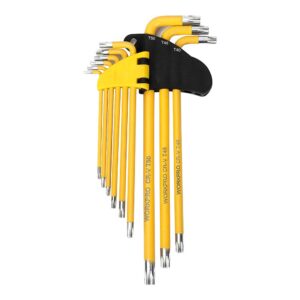 LLAVES TORX LARGAS DE SEGURIDAD, JUEGO DE 9 PIEZAS